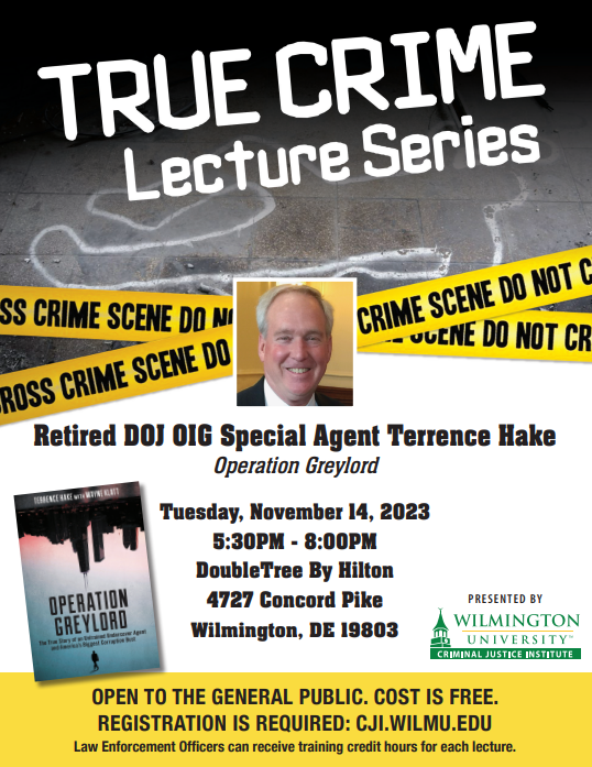 True Crime Lecture Series Terrance Hake Terry Hake